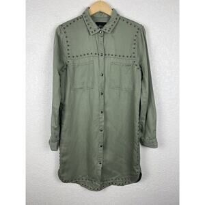 Rails Bowie Studded Womens‎ Dress Size Small  Green